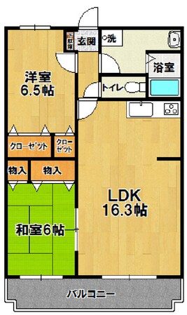 サンヒルズ松代の物件間取画像